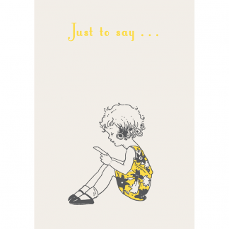 SP06 JUST TO SAY…