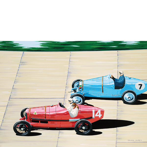 BJ17 Alfa and Bugatti at Brooklands