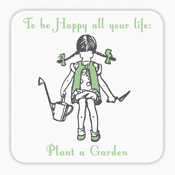 GIFT: VINTAGE GARDENING COASTER