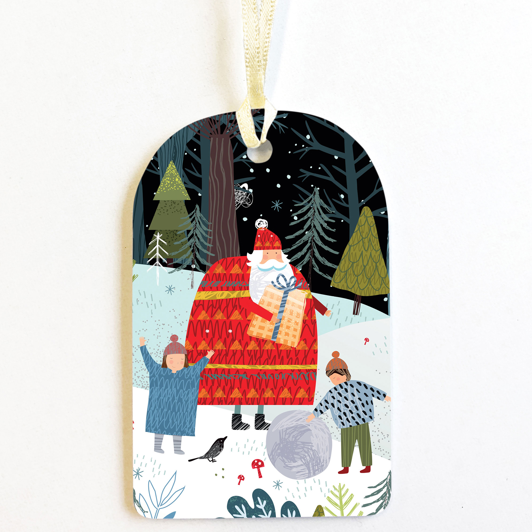 PACK OF 8 SANTA GIFT TAGS