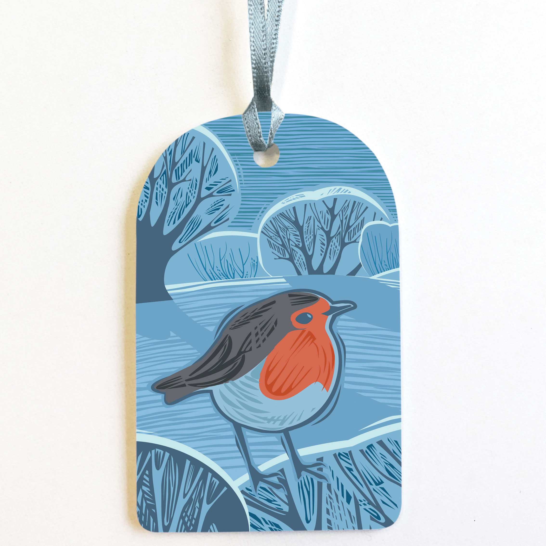 PACK OF 8 ROBIN GIFT TAGS