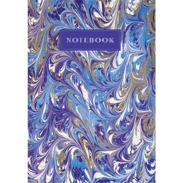 NB15 MARBLING NOTEBOOK (blue/grey)