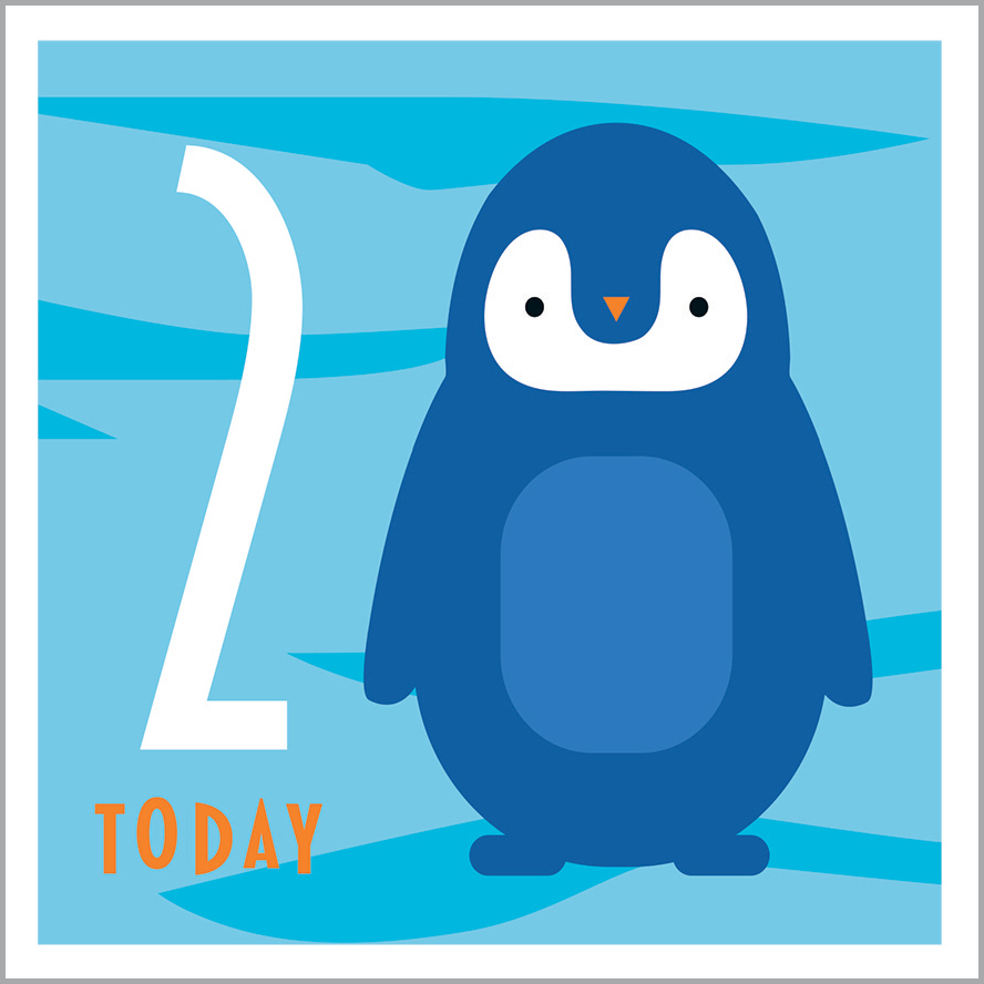 AA08 2ND BIRTHDAY - PENGUIN