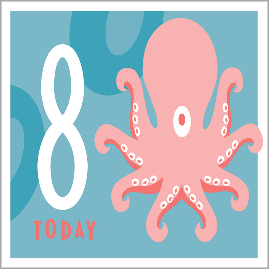 AA14 8TH BIRTHDAY - OCTOPUS