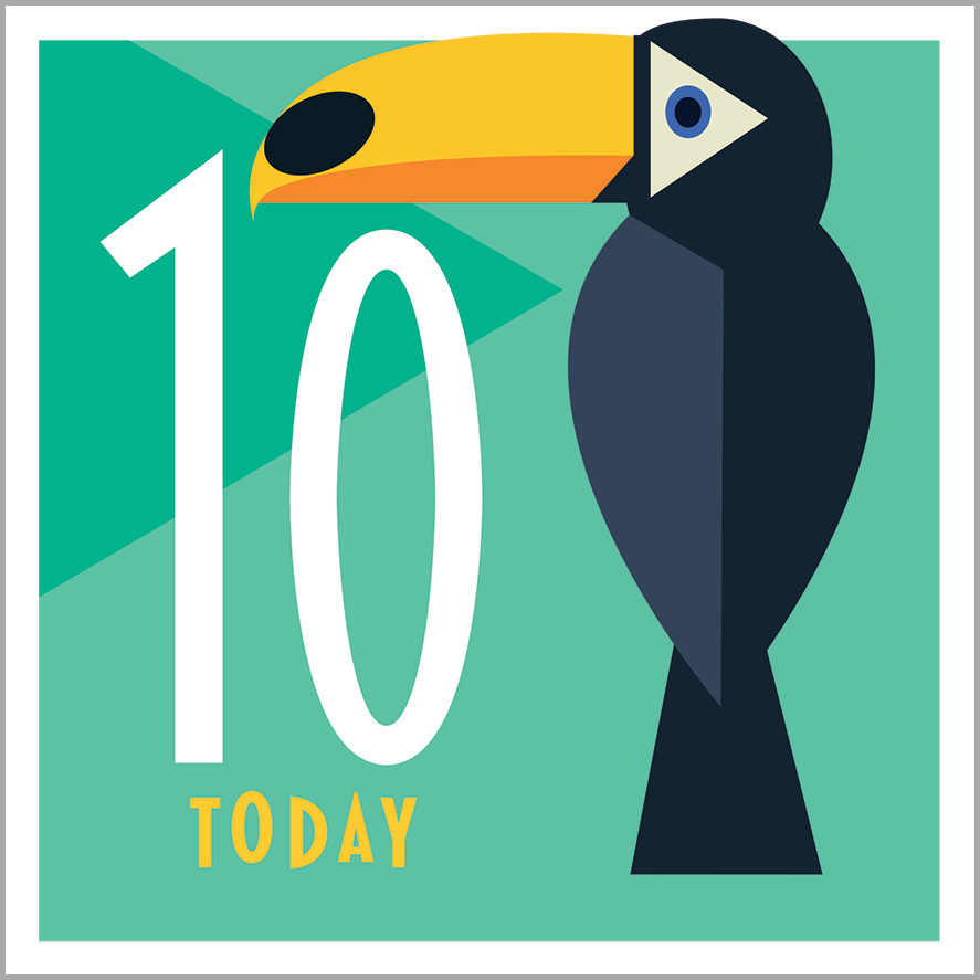 AA16 10TH BIRTHDAY - TOUCAN