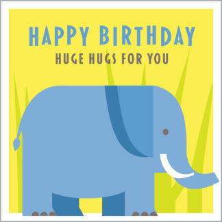 AA21 HAPPY BIRTHDAY - ELEPHANT