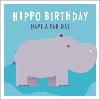AA24 HAPPY BIRTHDAY - HIPPO